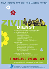 Plakat: Zivildienst - Neun Monate f&uuml;r sich und andere nutzen